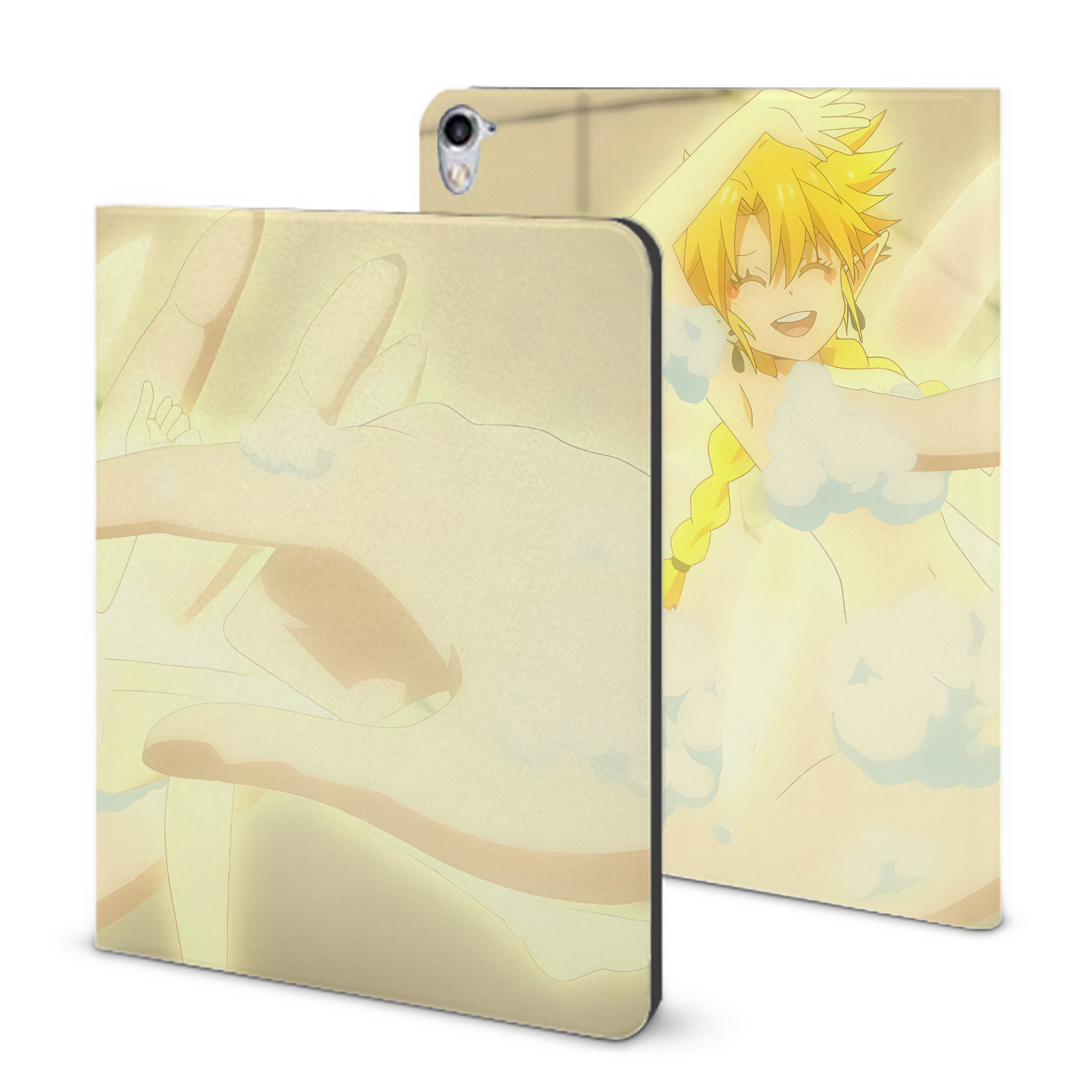 （画像用） 転スラ Regarding Reincarnated to Slime IPad ケース ブック型 PUレザー TPU 耐衝撃 軽量 薄型 ペン収納なし 全面保護 IPad 各モデル対応